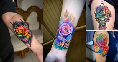 22 Rainbow Rose Tattoo Meaning and Designs