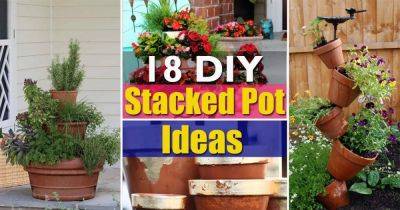 18 DIY Stacked Pot Ideas for Gardeners