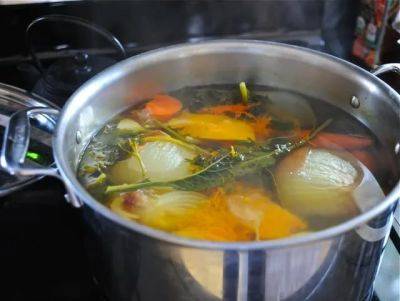 stock from snippets: last call for vegetable broth
