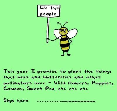 doodle by andre: pollinators unite!