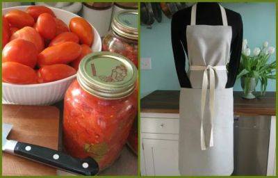 giveaway: canning tomatoes, in a great apron