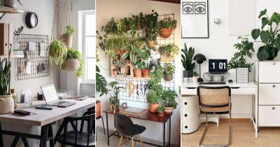 20 Fascinating Green Home Office Desk Ideas with Plants