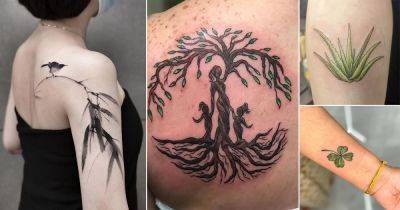 26 Spiritual Tattoos Related to Plants