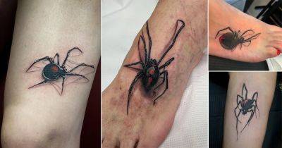43 Black Widow Spider Tattoo Ideas
