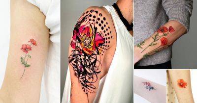 28 Gladiolus and Poppy Tattoo Ideas