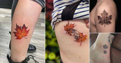20 Fantastic Maple Leaf Tattoo Ideas