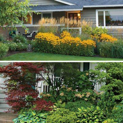 Two Approaches to Foundation Plantings