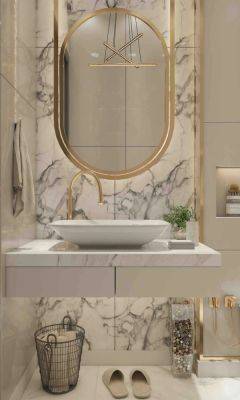 Integrating marble vanities into modern bathroom designs